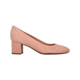 thumbnail image 2 of EVOLVE Womens Pink Cushioned Comfort Robin Almond Toe Block Heel Slip On Leather Pumps Shoes 9 M, 2 of 4