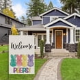 thumbnail image 3 of Welcome Watercolor Rabbit Bunny Easter Garden Flag 12×18 Inch Double Sided Farmhouse Small Yard Outdoor Flags, 3 of 6