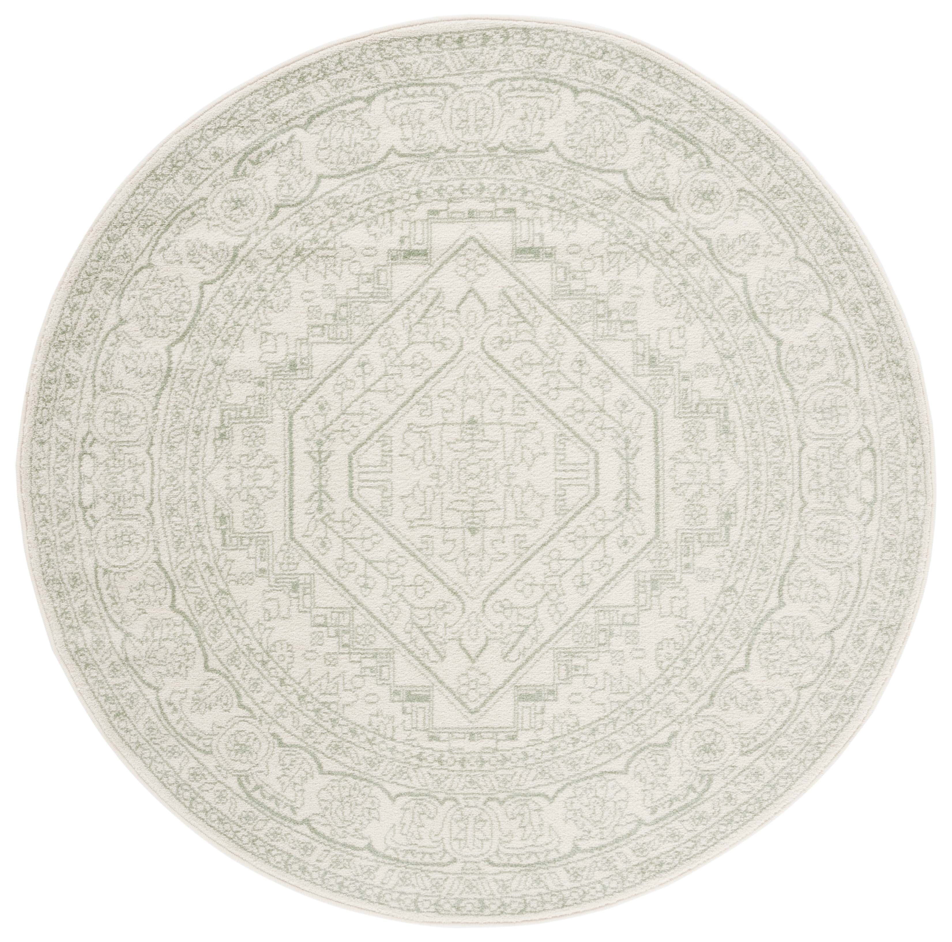 Safavieh Adirondack Xavier Oriental Area Rug, Sage/Ivory, 8' x 8' Round