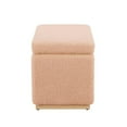 thumbnail image 4 of Pemberly Row Contemporary Rectangle Sherpa Storage Ottoman in Tan, 4 of 17