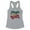Heather Grey, variant on Jingle Bell Rockin' Tank Top Fitted Racerback Women's X-Small White