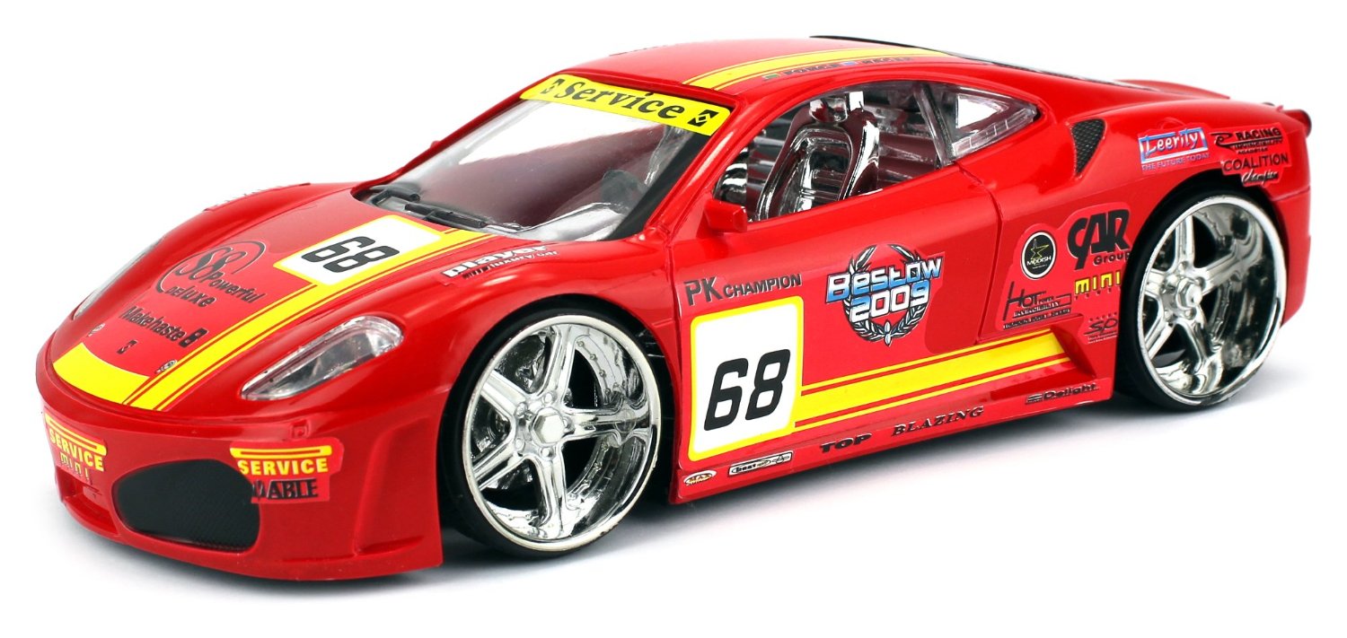 F1 Race Car Battery Operated Remote Control RC Car 124 Scale Size Ready to Run RTR w/ Bright