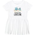 thumbnail image 3 of Inktastic Owls My Great Aunt Loves Me Girls Baby Dress, 3 of 5