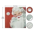 thumbnail image 4 of Vintage Christmas Jolly Santa Shower Curtain Bathroom Polyester Waterproof Curtain with Hooks Rustic Bathroom Curtain 72x72Inch, 4 of 7