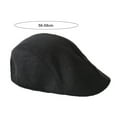 thumbnail image 3 of Happy Date Men Flat Cap Linen Blend Driving Cap Irish Newsboy Hat Cabbie Hunting Cap, 3 of 4