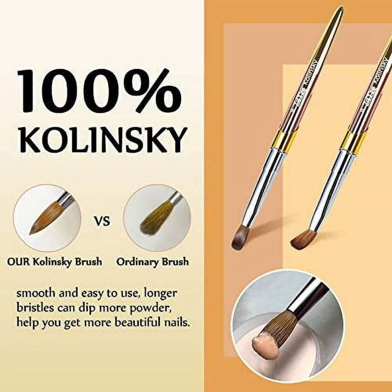 HOW TO USE KOLINSKY ACRYLIC NAIL BRUSH AND CLEAN AFTER ACRYLIC