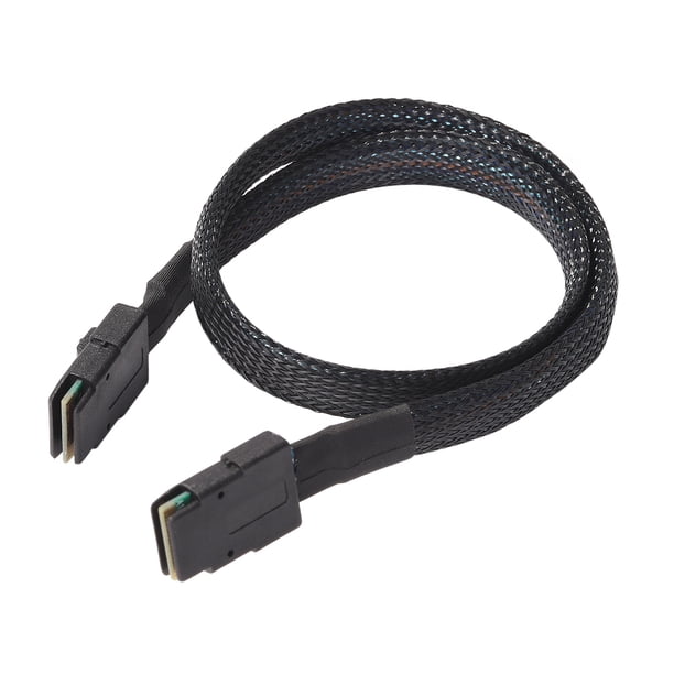 Cable Adaptador 50cm SAS SFF 8087 a SFF 8087 Disco Duro Datos Negro Wdftyju