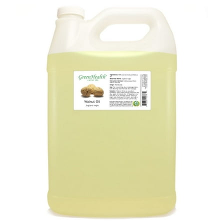 GreenHealth Walnut Carrier Oil 1 Gallon Clear Plastic Jug with  Cap