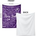 thumbnail image 4 of Boss Lady Gifts for Women Best Boss Day Gifts for Women Boss Lady Blanket Throw Retirement Gift for Female Leader Mentor Supervisor Appreciation Farewell Christmas Valentines Birthday Thank You Gift, 4 of 5