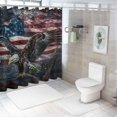 thumbnail image 7 of Orinice Bald Eagle Flag Americo Makk Bathroom Decor Set with Hooks Waterproof Shower Curtain Set 36x72, 7 of 7
