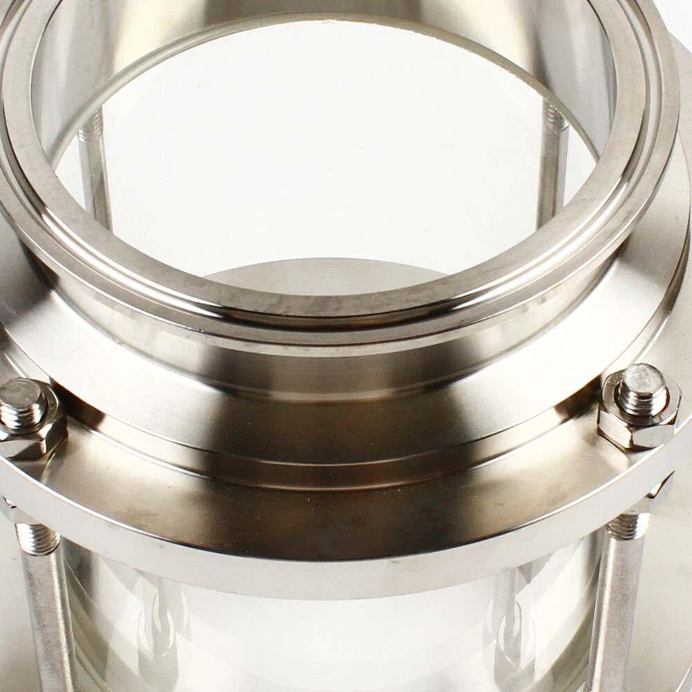 Sight Glass, Straight Sight Glass, Stainless Steel Quick-Mount Sight Glass