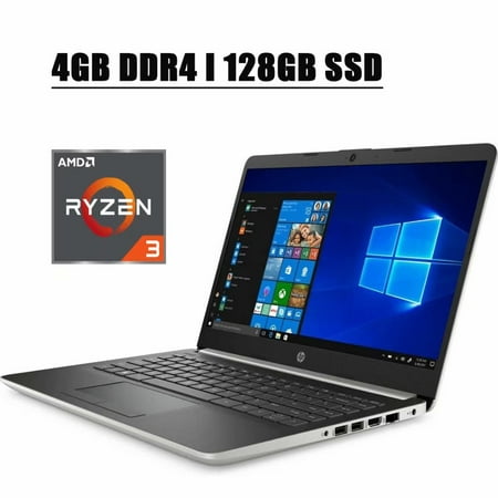 2020 HP 14 Premium Business Laptop Computer I 14 inch HD Touchscreen Display I AMD Dual-Core Ryzen 3 3200U with AMD Radeon Vega 3 I 4GB DDR4 128GB SSD I USB-C HDMI BT 4.2 WiFi HD Webcam Win