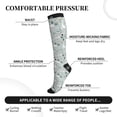 thumbnail image 3 of Bixox Goose and Doodle Flowers Print Compression Socks,Compression Socks Women & Men Circulation for Medical,Running,Athletic, 3 of 7
