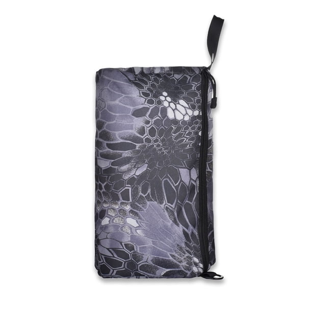 Bolso al aire libre 2l Zipper Cierre de cierre bolsa de almacenamiento Travel Bolso Teclas Organizador Anti-perdido Ligera Ligera Camping Pesca Negro Rayado Inevent OD003449-03