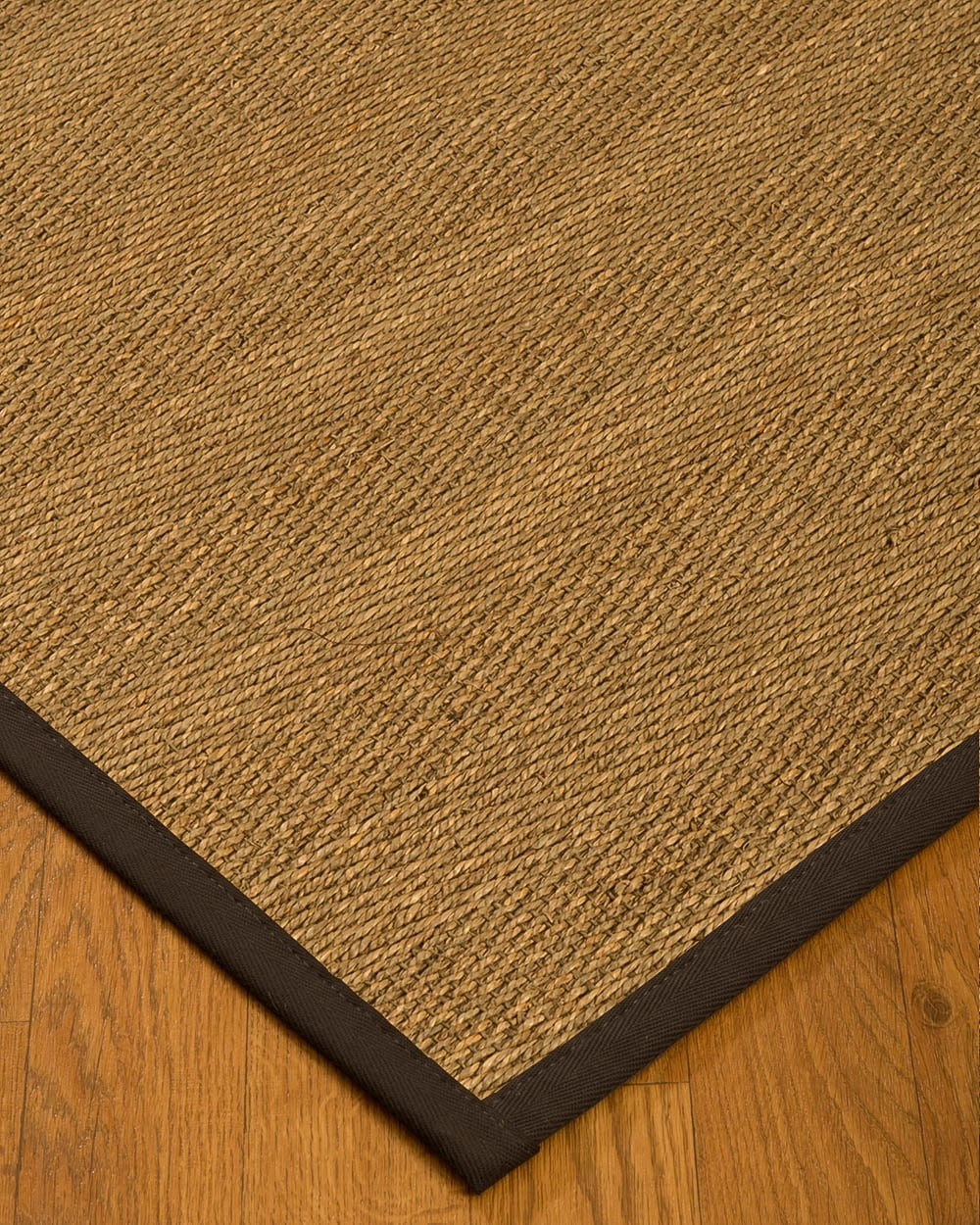 NaturalAreaRugs Costa Rica Custom Seagrass Rug (8' x 8') Fudge Border