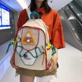 thumbnail image 2 of Bolso Mujer Mochila Vintage Color Block Viaje Gran Capacidad Mochila Blanco FLhrweasw Nuevo, 2 of 8