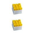 thumbnail image 1 of Moyic Caja de rosas preservadas Flor eterna Material inmortal Colorido para aniversario de bodas Adornos de acción de gracias Blanco Blanco amarillo 9 cabezas 2Conjunto, 1 of 6