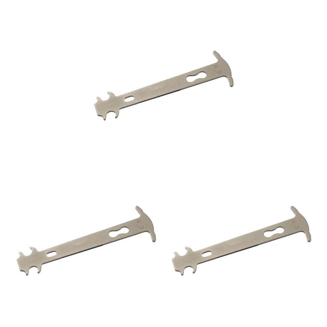 Eigraketly Comprobador de cadena de bicicleta Indicador de abrasión de desgaste Calibre Cadena de ciclismo Herramienta de reparación de bicicletas Acero Type1 NO1 Eigraketly CBP135776
