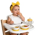 thumbnail image 4 of 2Pcs Upgraded Suction Baby Feeding Plate With Divided Soft Silicone Placemat Toddler Training Dishware For Highchair Tray Tableware 16.9" X 16.1", 4 of 7