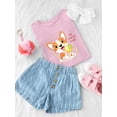 thumbnail image 3 of Cute Corgi Puppy W Ice Cream T-Shirt Toddler -Image by Shutterstock,  5 Toddler, 3 of 4