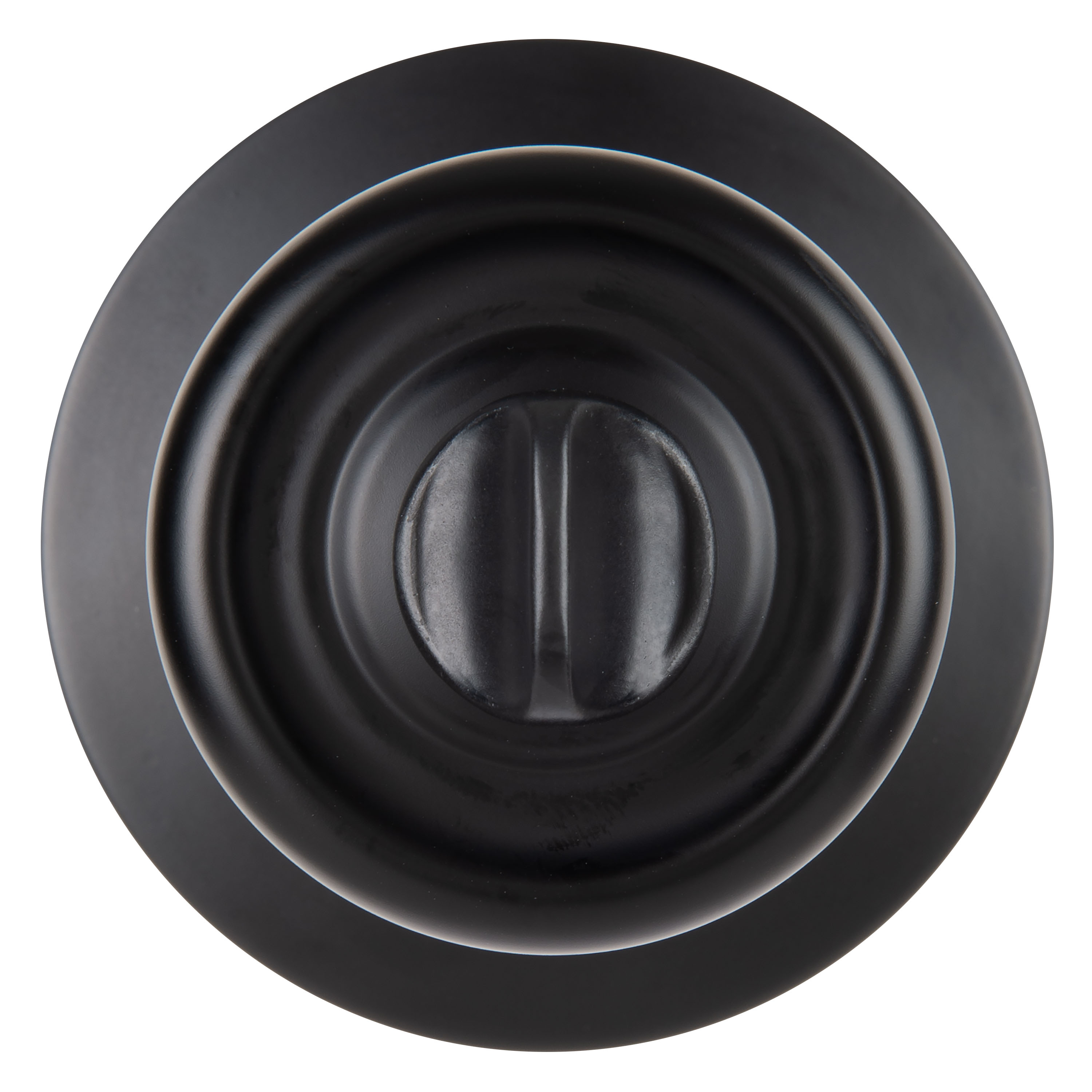 (2 pack) Brinks Interior Locking Privacy Tulip Style Doorknob, Matte Black Finish