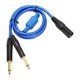 thumbnail image 4 of Cable XLR Macho A Doble De 1/4 De Pulgada, Cable XLR Flexible De 9,8 Pies A Doble De 6,35 Mm Plug And Play Para Micrófono Para KTV Para Amplificadores, 4 of 7