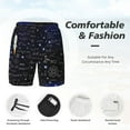 thumbnail image 5 of Balery Physical Formulas Mens Swim Trunks Swim Shorts for Men Quick Dry Inseam Beach Shorts with Compression Liner Pocket-Small, 5 of 9
