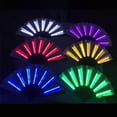 Folding Hand Fan Chinese Handheld Glowing Fan with LED Light Wedding ...