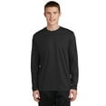 thumbnail image 1 of Sport-Tek ®  Posicharge ®  Racermesh ®  Long Sleeve Tee. St340ls 4Xl Black, 1 of 1
