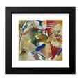 thumbnail image 2 of Wassily Kandinsky 13x12 Black Modern Framed Museum Art Print Titled - Painting with Green Center (1913), 2 of 5