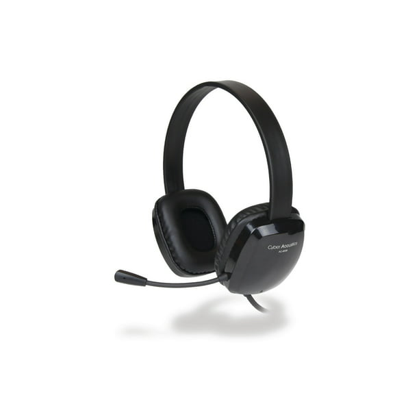 Cyber Acoustics Stereo Headset W Single Plug Black Walmart Com - cyber headset roblox