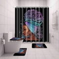 thumbnail image 5 of Exquisite Floral Home Waterproof Bathroom 4 Sets, 5 of 6