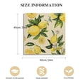 thumbnail image 3 of Fenyluxe Lemons Flowers Green Leaves Art Modern Canvas Prints Wall Art Home Decor 16x16in, 3 of 6