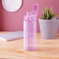 thumbnail image 7 of Zak Designs 25oz Durable Plastic Jubilation Water Bottle with Push Button Locking Lid and Built-in Carry Handle, Purple, 7 of 7
