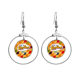 thumbnail image 1 of Love London Britain UK Lattice Los pendientes cuelgan del aro de la joyería del círculo de la gota Unbranded M, 1 of 3