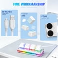thumbnail image 4 of White Mini 4-Key Keypad Mechanical Gaming Keyboard, Self Programming,OSU Hot Swap Game Keyboards with 1.5m USB-C Data Cable（Upgrade Cherry Shaft &RGB LED）, 4 of 4