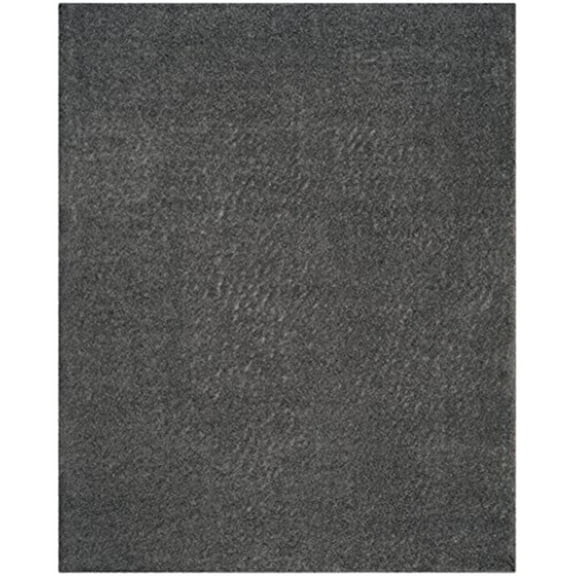 Safavieh Arizona Shag Collection Southwestern Runner Rug-Color:Dark Grey,Shape:Large Rectangle,Size:8' x 10'