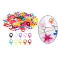 thumbnail image 3 of 100 piezas broche de langosta 35x20 mm lindo llavero broches de cadena accesorios para monedero joyería colorida de plástico para collar, 3 of 9
