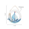 thumbnail image 3 of Blue Coastal Led Wood Buoy, 3 of 3