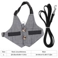 thumbnail image 1 of Chaleco de Conejo Suave, Arnés Transpirable Con Estilo Con Correa de Estilo Caballeroso para Jugar, Hacer Ejercio y Actividades actividades actividades Al Aire Libre para Amigos Mascotas, 1 of 7