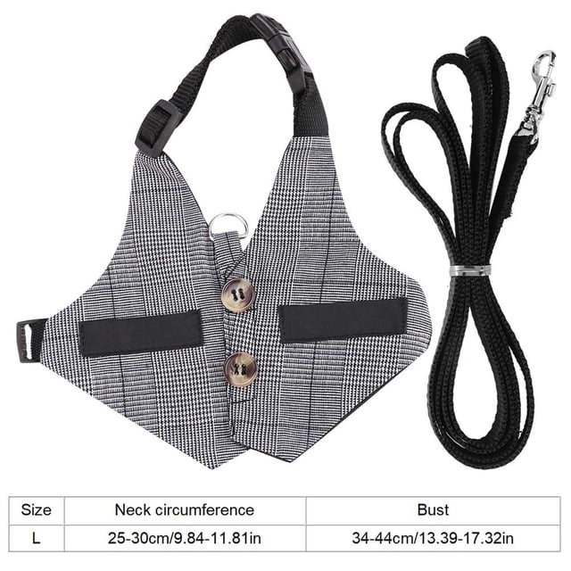 Chaleco de Conejo Suave, Arnés Transpirable Con Estilo Con Correa de Estilo Caballeroso para Jugar, Hacer Ejercio y Actividades actividades actividades Al Aire Libre para Amigos Mascotas