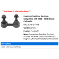 thumbnail image 2 of Front Left Stabilizer Bar Link - Compatible with 2005 - 2012 Nissan Pathfinder 2006 2007 2008 2009 2010 2011, 2 of 2