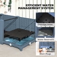 thumbnail image 5 of Outsunny Raised Flower Bed, 4 x 1 x 1 ft Plastic Planter Box with Drainage Holes for Vegetables, Herbs, Flowers & Succulents, Blue, 5 of 9