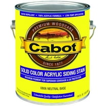 Cabot 01-0806 Acrylic Pine Neutral Base Solid Siding Stain