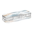 thumbnail image 2 of Plastic Pencil Box Large Capacity Pencil Boxes Clear Boxes with Snap-Tight Lid Stylish Office Supplies Storage Organizer Box Watercolor Ink Splashes Pattern, 2 of 7