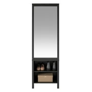 Ameriwood Home Wimberly Wardrobe with Mirror, Black Oak