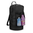 thumbnail image 1 of Dalykate Mochila Bolsa de lavandería con correas para los hombros y bolsillo de malla Bolsa para cesto de ropa de nailon duradero con cierre de cordón para la universidad, viajes, lavandería, apartame, 1 of 5