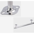 thumbnail image 2 of 2 piezas de soporte de tubo redondo plateado, soporte de techo, soporte para barra de ducha, soporte para cortina de baño, varilla de tubo, 2 of 5