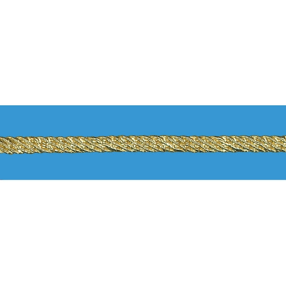 GOLD METALLIC 1/4 INCH FILE BRAID