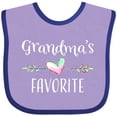 thumbnail image 3 of Inktastic Grandmas Favorite- Heart Grandchild Boys or Girls Baby Bib, 3 of 4